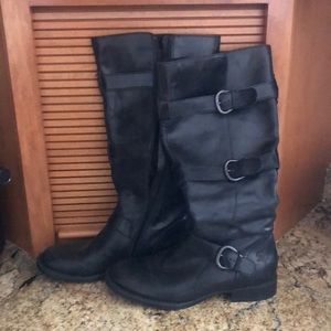 Born Black Heeled Boots